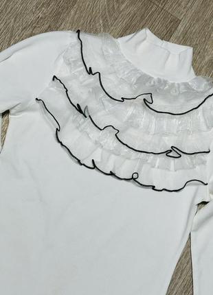 Реглан блуза с кружевами натуральная3 фото