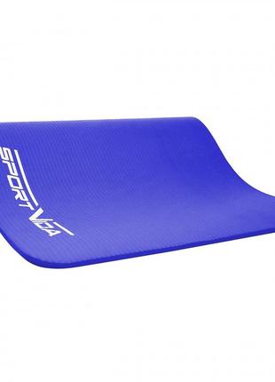 Коврик (мат) спортивный sportvida nbr 180 x 60 x 1 см для йоги и фитнеса sv-hk0069 blue8 фото