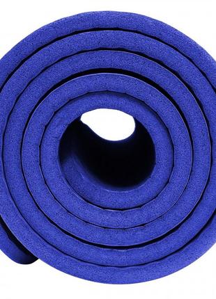 Коврик (мат) спортивный sportvida nbr 180 x 60 x 1 см для йоги и фитнеса sv-hk0069 blue5 фото