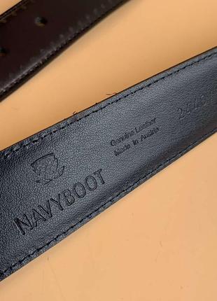 Базовый кожаный ремень navyboot3 фото