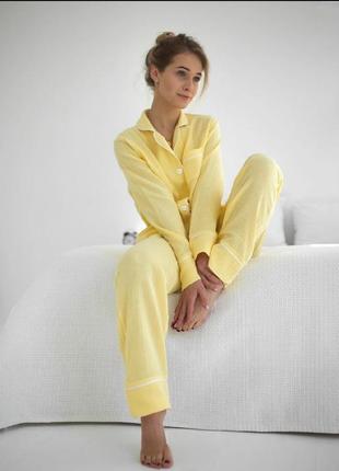 Пижамы женские из муслина7 фото