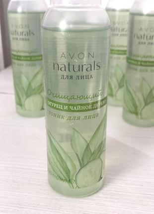 Очищающий тоник для лица avon « огурец и чайное дерево» 100 мл