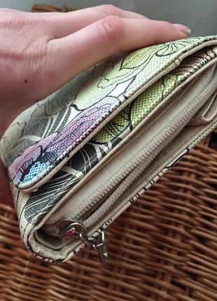 Шикарний яскравий клатч-гаманець farfalla rosso4 фото