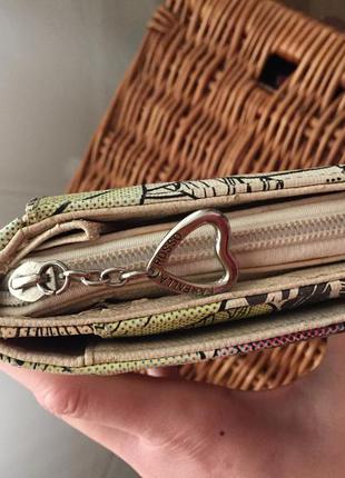 Шикарний яскравий клатч-гаманець farfalla rosso5 фото