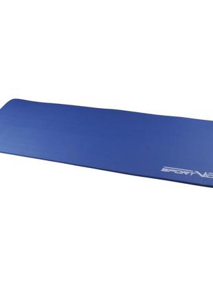 Коврик (мат) спортивный sportvida nbr 180 x 60 x 1.5 см для йоги и фитнеса sv-hk0075 blue2 фото