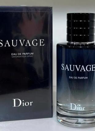 Christian dior sauvage 100ml edp мужская туалетная вода кристиан диор мужские духи аромат1 фото