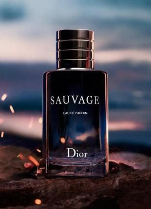 Christian dior sauvage 100ml edp чоловіча туалетна вода крістіан діор саваж чоловічі духи аромат2 фото