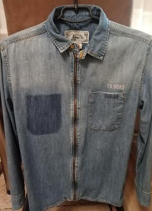 Джинсова сорочка zara boys