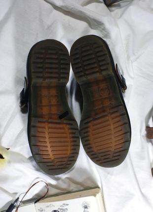 Туфли dr.martens модель polley оригинал натуральная кожа (винтаж, винтажные, полли, мэри джейн, черные, кожаные)5 фото