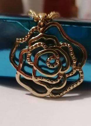 Колье від avon трояндочка (золотистий)