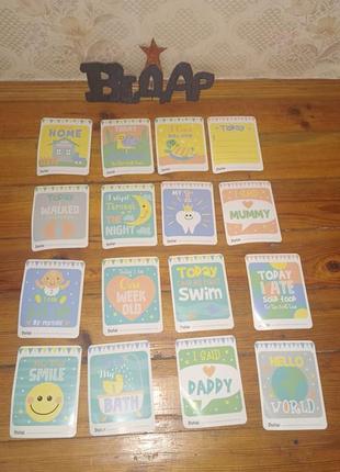 Карточки для фотосессии малыша milestone cards