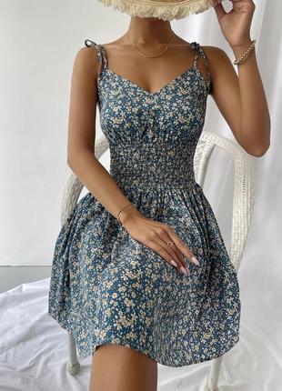 Сукня коктейльна квітковий принт бохо, 1500+ відгуків, єдиний екземпляр5 фото
