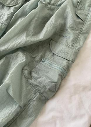 Карго штаны парашюты с карманами на утяжках8 фото