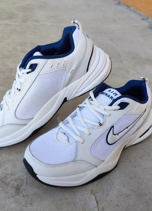 Кроссовки nike air monarch white найк аир монарх кожа сетка белые 44 (28,0 см)2 фото