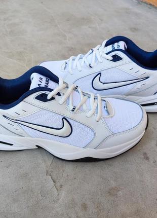 Кроссовки nike air monarch white найк аир монарх кожа сетка белые 44 (28,0 см)5 фото