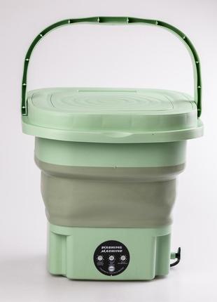 Стиральная машина раскладная полуавтоматическая на 8 литров, фиолетовый, зеленый2 фото