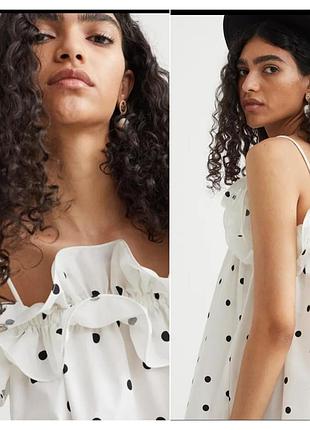 H&m бавовняна сукня в горошок 3