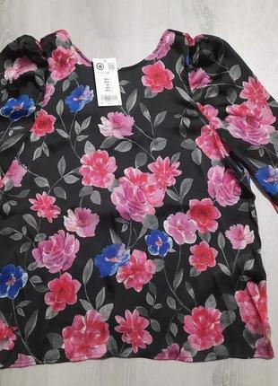 Блуза з квітковим принтом orsay розм.405 фото
