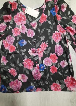 Блуза з квітковим принтом orsay розм.406 фото