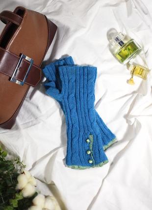 Уютные y2k митенки/перчатки lovelyness (без пальцев, шерстяные, бохо, теплые, милые, тренд, винтаж)9 фото