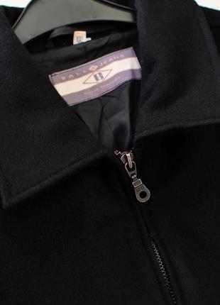 Трендовое шерстяное пальто куртка на весну. черный бомбер оверсайз. женская куртка шерсть пальто7 фото