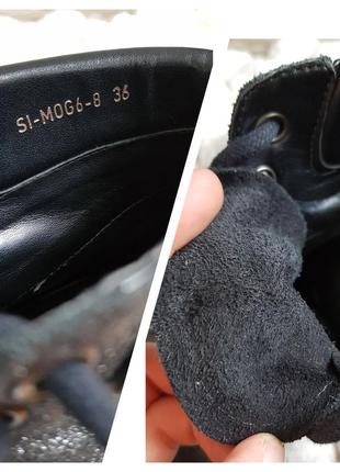 Кожаные серебристые ботинки демисезонные9 фото