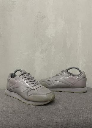 Кожаные весенние кроссовки кеды обуви reebok classic2 фото