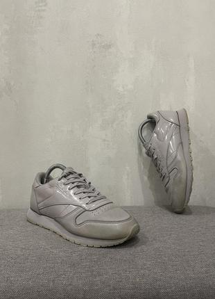 Кожаные весенние кроссовки кеды обуви reebok classic