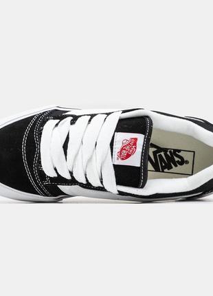 Женские кеды ванс кну скул чёрно белые / vans knu skool8 фото