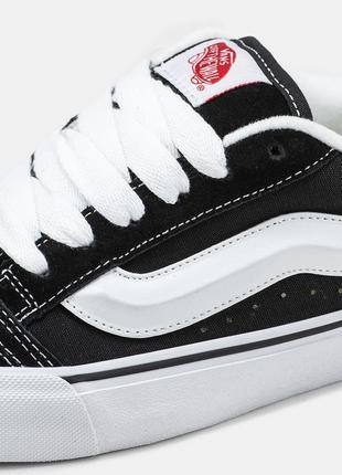 Женские кеды ванс кну скул чёрно белые / vans knu skool4 фото