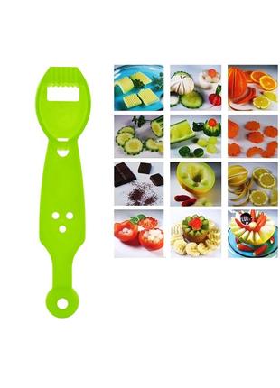 Кулинарный нож для карвинга и декоративной нарезки фруктов и овощей для украшения стола 18 см