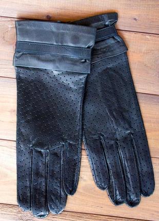 Женские тонкие перчатки 845(1,2) из кожи козы2 фото
