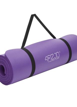 Коврик (мат) спортивный 4fizjo nbr 180 x 60 x 1 см для йоги и фитнеса 4fj0016 violet5 фото