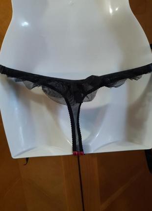 Брендовые красивые трусики бикини р. 8/34 от ann summers завязки по бокам2 фото