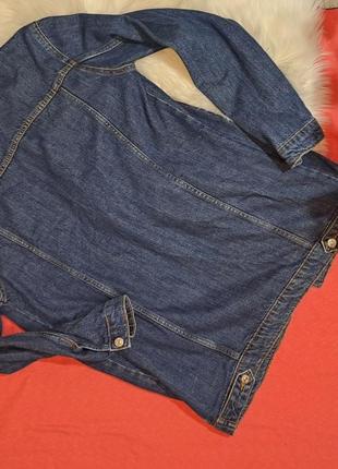 Джинсовый удлиненный пиджак, джинсова куртка mango размер xs-s9 фото