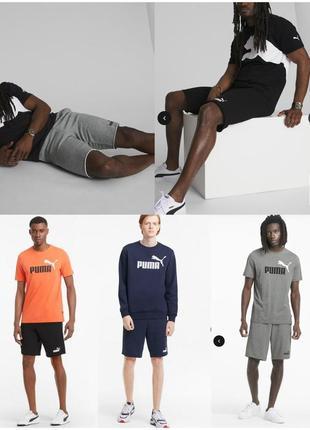 Нові чоловічі шорти puma essentials розмір m та l, оригінал з сша!!! в наявності 5 моделей! без флісу!