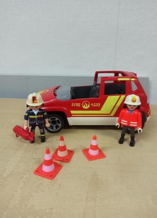 Дитячий конструктор playmobil пожежна машина з фігурками6 фото
