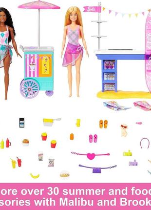 Barbie набережна, кафе beach boardwalk with barbie brooklyn, malibu код/артикул 75 886 код/артикул 75 886 код/артикул 75 8866 фото