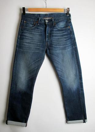 Джинсы levis/левис 501 - blue fafed denim jeans7 фото
