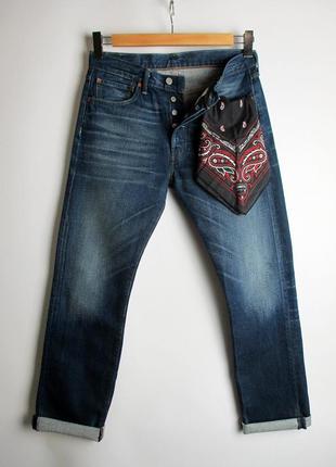 Джинсы levis/левис 501 - blue fafed denim jeans4 фото