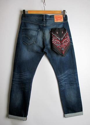 Джинсы levis/левис 501 - blue fafed denim jeans2 фото