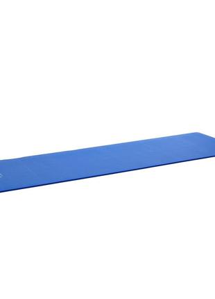 Коврик (мат) спортивный 4fizjo nbr 180 x 60 x 1 см для йоги и фитнеса 4fj0014 blue5 фото