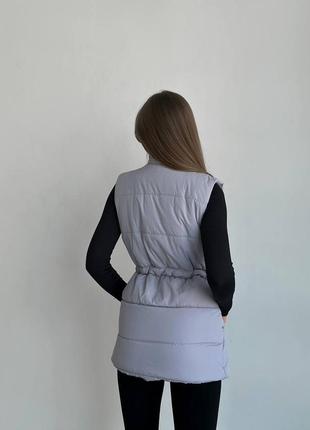 Женская жилетка с утяжками5 фото