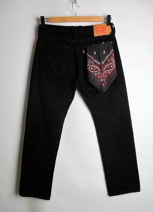 Джинсы levis/левис 501 nightshine black2 фото