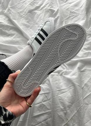 Кросівки жіночі адідас adidas superstar white black5 фото