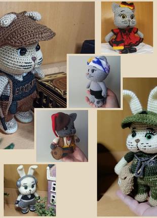 Індивідуальна м'яка іграшка котик, зайчик на замовлення handmade іграшка по фото