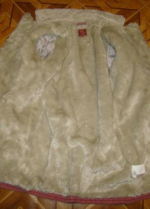 Вельветовое пальтишко на меху( 10 лет)4 фото