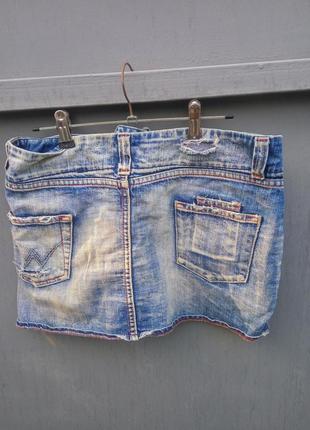 Кайфовая джинсовая мини юбка,бомба🌋2 фото