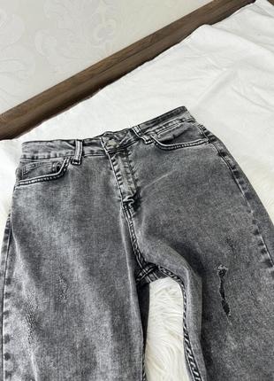 Джинсы, серые джинсы, черные джинсы, джинсы с дырками6 фото
