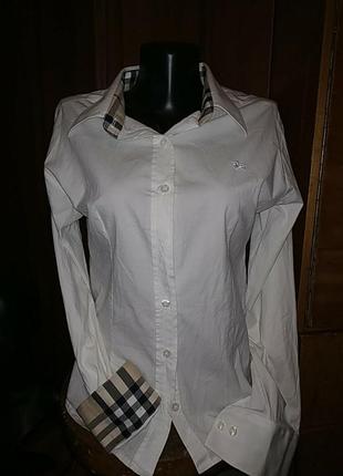 Базовая белая рубашка burberry оригинал1 фото